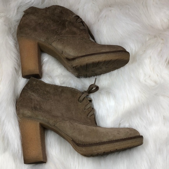(Not for Sale) J. Crew tan suede lace up booties - Picture 4 of 6